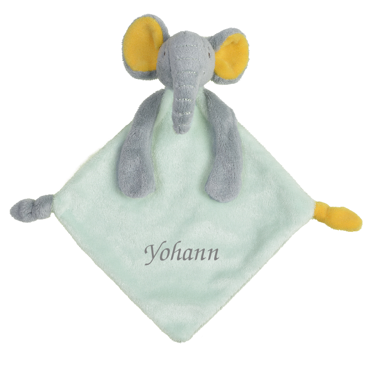  - evan the elephant - green comforter 25 cm 